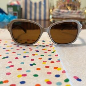 Coach Women's Sunglasses - Brown and Silver